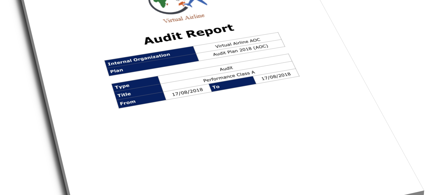 Audit Report Template for Air Operators