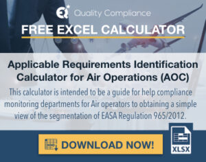 Applicable Requirements Identification Calculator for Air Operations (AOC) .002