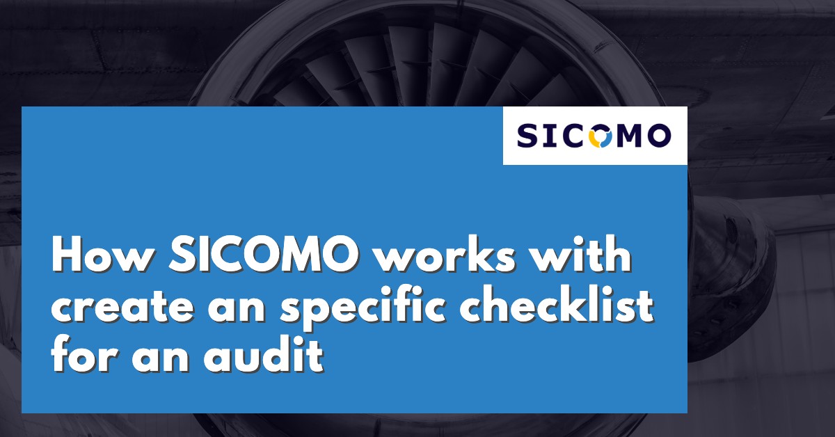How SICOMO works with create an specific checklist for an audit